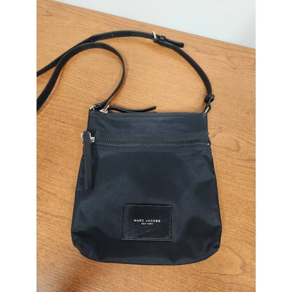 Marc Jacobs black nylon crossbody. Excellent used condition